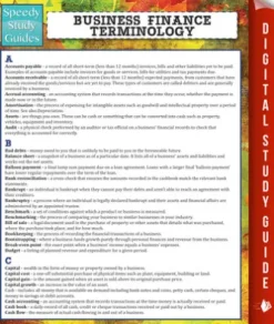 Business Finance Terminology (Speedy Study Guide)