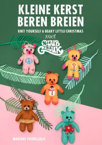 Kleine kerstberen breien met club geluk