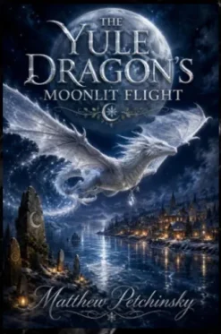 The Yule Dragon's Moonlit Flight